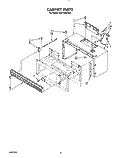 CABINET Diagram and Parts List for MH7100XYB0  Whirlpool Microwave