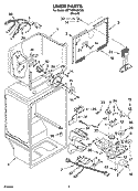 LINER PARTS Diagram and Parts List for 8ET1WTKXKT05  Whirlpool Refrigerator