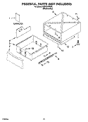 PEDESTAL PARTS (NOT INCLUDED) Diagram and Parts List for KHWS01PMT2  KitchenAid Washer
