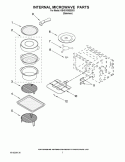 INTERNAL MICROWAVE PARTS Diagram and Parts List for KBHS109SSS03  KitchenAid Microwave