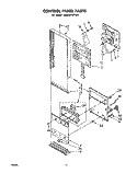 CONTROL PANEL Diagram and Parts List for SM958PEPW0  Whirlpool Range