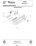 CONSOLE Diagram and Parts List for DU8750XT1  Whirlpool Dishwasher