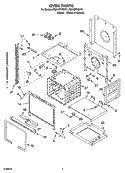 OVEN PARTS Diagram and Parts List for RS610PXGW11  Whirlpool Range