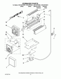 ICEMAKER PARTS Diagram and Parts List for KSCK23FVMS01  KitchenAid Refrigerator