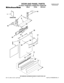 DOOR AND PANEL PARTS Diagram and Parts List for KUDS35FXSS5  KitchenAid Dishwasher