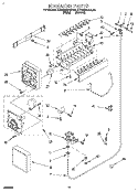 ICEMAKER Diagram and Parts List for KTRS22QAWH03  KitchenAid Refrigerator