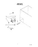 SECTION Diagram and Parts List for EH050FXAN00  Whirlpool Freezer