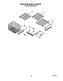 FREEZER SHELF Diagram and Parts List for KSSS48DBW00  KitchenAid Refrigerator