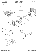 UNIT PARTS Diagram and Parts List for ACQ249PS3  Whirlpool Air Conditioner