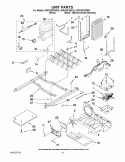 UNIT PARTS Diagram and Parts List for KSRX25FVMS02  KitchenAid Refrigerator