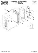 CONTROL PANEL PARTS Diagram and Parts List for TMH14XMD2  Estate Microwave