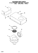 BLOWER UNIT PARTS, OPTIONAL PARTS Diagram and Parts List for KECD866RSS01  KitchenAid Cooktop