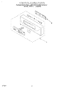 CONTROL PANEL, LITERATURE Diagram and Parts List for KEBS107DAL1  KitchenAid Wall Oven