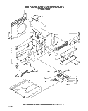 AIR FLOW AND CONTROL Diagram and Parts List for CA8WR4  Crosley Air Conditioner