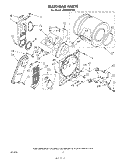 SECTION Diagram and Parts List for LE5600XPW0  Whirlpool Dryer