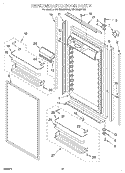 REFRIGERATOR DOOR Diagram and Parts List for KBLS36MHX00  KitchenAid Refrigerator
