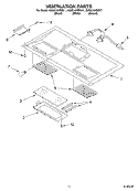 VENTILATION PARTS Diagram and Parts List for KHMC107EBL1  KitchenAid Microwave
