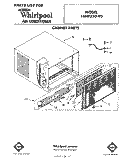 SECTION Diagram and Parts List for 1AHF25090  Whirlpool Air Conditioner