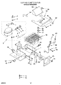 UPPER UNIT Diagram and Parts List for KSSS48MDX02  KitchenAid Refrigerator