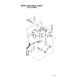 OVEN ELECTRICAL Diagram and Parts List for SF365BEPW2  Whirlpool Range