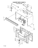 CABINET Diagram and Parts List for KHMC106S0  KitchenAid Microwave