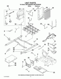 UNIT PARTS Diagram and Parts List for BRS70FRANA00  Whirlpool Refrigerator
