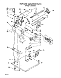 TOP AND CONSOLE Diagram and Parts List for CG2951XSW3  Whirlpool Dryer