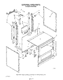 EXTERNAL OVEN Diagram and Parts List for SF314PSRW0  Whirlpool Range
