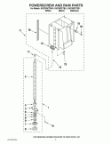 POWERSCREW AND RAM PARTS Diagram and Parts List for KUCS03CTSS1  KitchenAid Trash Compactor