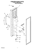 FREEZER DOOR PARTS Diagram and Parts List for KSRY25CVMS01  KitchenAid Refrigerator