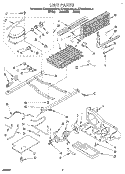 UNIT Diagram and Parts List for KTRS25KAAL11  KitchenAid Refrigerator