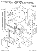OVEN, LITERATURE Diagram and Parts List for KEBC278KBT1  KitchenAid Wall Oven