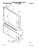 DOOR AND PANEL Diagram and Parts List for KUDD230YWH1  KitchenAid Dishwasher