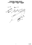 CONTROL PANEL PARTS Diagram and Parts List for KUDW02FRSS2  KitchenAid Dishwasher