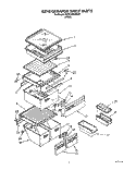 REFRIGERATOR SHELF Diagram and Parts List for 3VED29DQAW00  Whirlpool Refrigerator