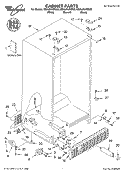 CABINET PARTS Diagram and Parts List for ED2LHAXMT00  Whirlpool Refrigerator