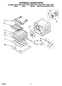 INTERNAL OVEN PARTS Diagram and Parts List for YKEBS177DW6  KitchenAid Wall Oven