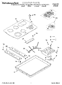 SECTION Diagram and Parts List for KECC567GWH0  KitchenAid Cooktop