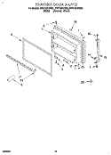 FREEZER DOOR, LIT/OPTIONAL Diagram and Parts List for ET21DMXDW02  Whirlpool Refrigerator