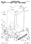 CABINET PARTS Diagram and Parts List for GC5SHEXNT00  Whirlpool Refrigerator