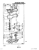 GEARCASE Diagram and Parts List for LA7685XPW0  Whirlpool Washer