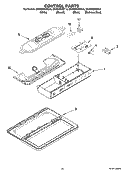 CONTROL PARTS Diagram and Parts List for GC3SHEXNB14  Whirlpool Refrigerator
