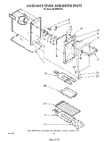 AUXILIARY OVEN AND DOOR , LITERATURE Diagram and Parts List for RF4900XLW4  Whirlpool Range