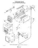 ICEMAKER , LIT/OPTIONAL Diagram and Parts List for ET14JMXWW01  Whirlpool Refrigerator