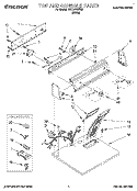 SECTION Diagram and Parts List for TEDL640BW2  Whirlpool Dryer