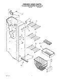 FREEZER LINER Diagram and Parts List for KSRC22KAAL00  KitchenAid Refrigerator