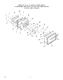 OVEN DOOR Diagram and Parts List for 2382W2A  Roper Range