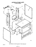 EXTERNAL OVEN Diagram and Parts List for SF010EERW1  Whirlpool Range