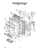 REFRIGERATOR DOOR Diagram and Parts List for ET20RKYZW00  Whirlpool Refrigerator