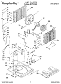 UNIT, LITERATURE Diagram and Parts List for BHAC1800BS0  Whirlpool Air Conditioner